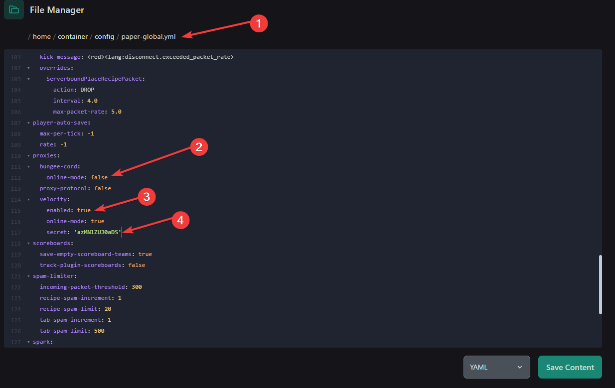 velocity-paper-config