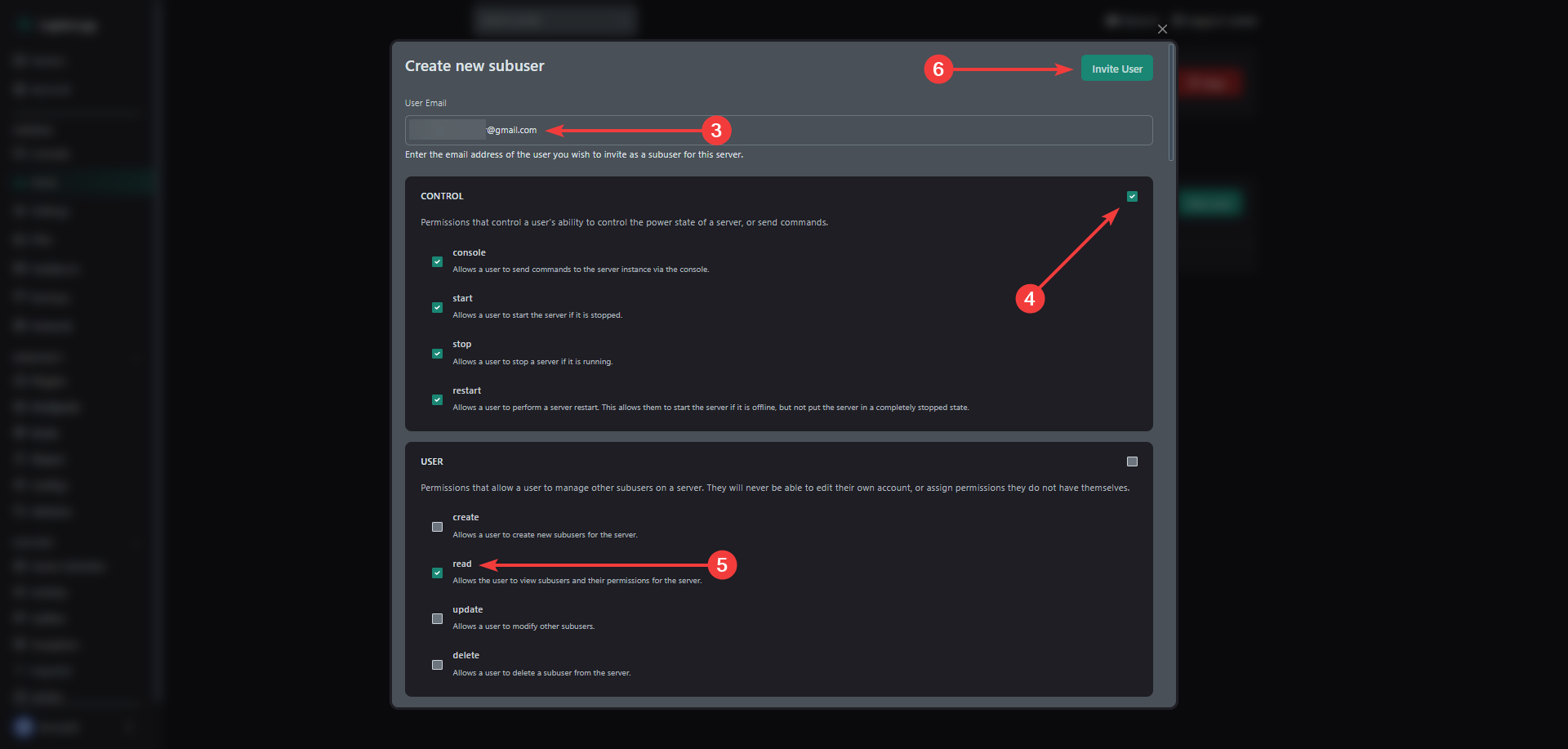New user permissions