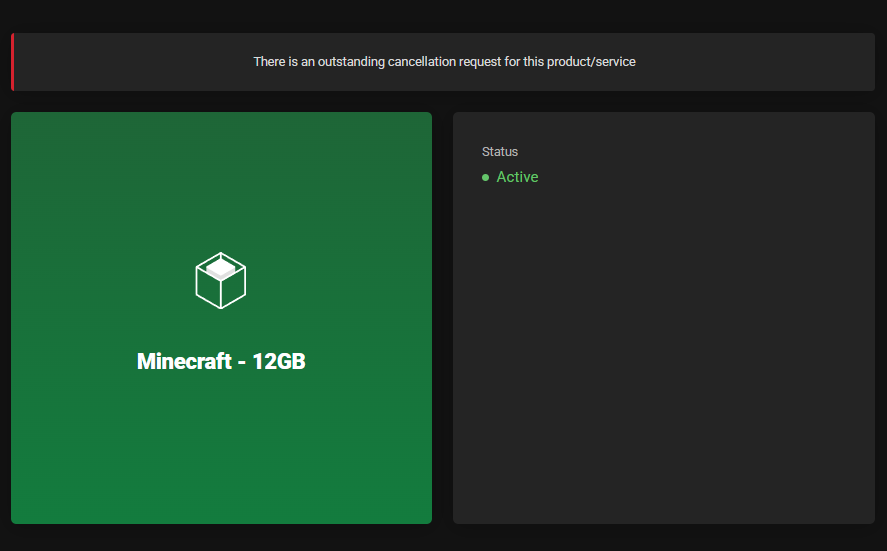 Service Cancellation